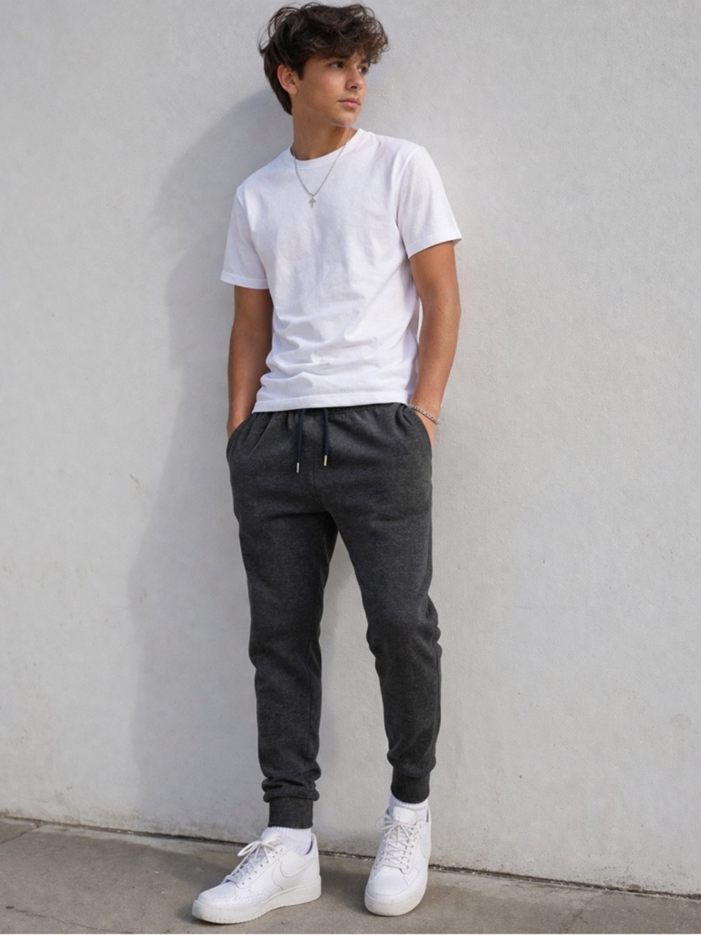 American Eagle Outfitters Charcoal Drawstring Joggers